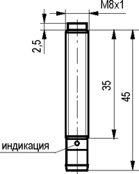 Габариты ISN FC11B-31N-4-LS402